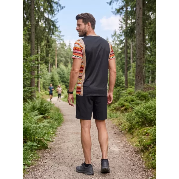  Pánské funkční tričko premium ALTISPORT VOJ/ALM043TR01 ČERNOHNĚDÁ 