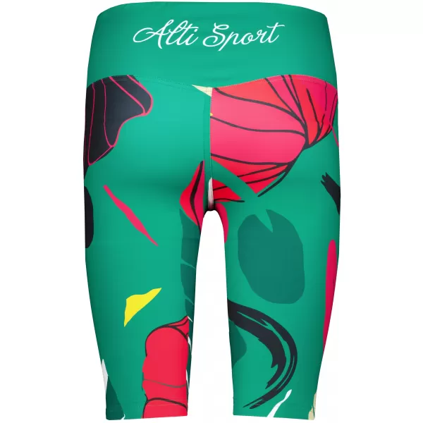  Dámské funkční legíny nad kolena premium ALTISPORT VOJ/ALW042LEG02 ZELENÁ 