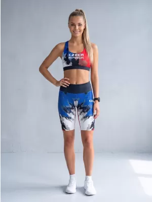 Dámské funkční legíny nad kolena premium ALTISPORT VOJ/ALW036LEG02 ŠMOUHY