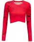 Dámský funkční crop top s dlouhým rukávem premium ALTISPORT VOJ/ALW034TR04 ČERVENÁ