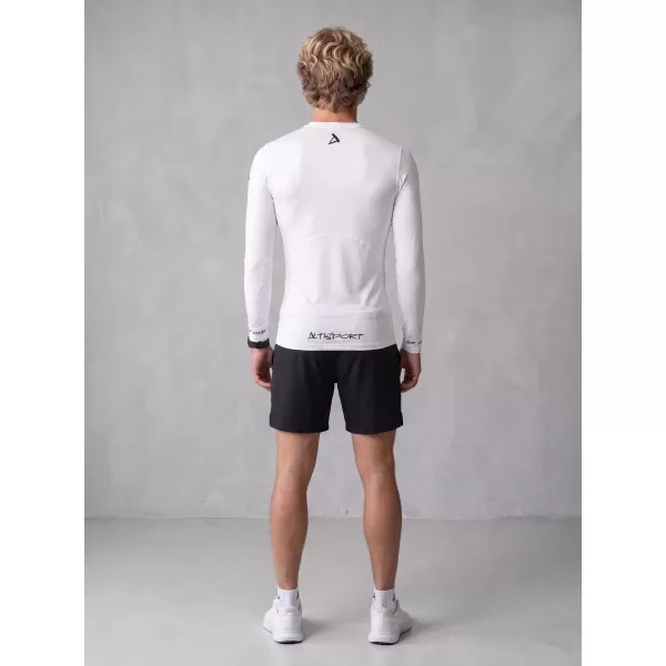  Pánské funkční kompresní tričko premium ALTISPORT VOJ/ALM000TR03 BÍLÁ 