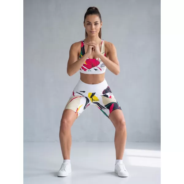  Dámské funkční legíny nad kolena premium ALTISPORT VOJ/ALW042LEG02 BÍLÁ 