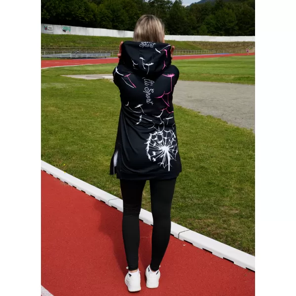  Dámská funkční mikina premium ALTISPORT VOJ/ALW035MI03 ČERNÁ/RŮŽOVÁ 