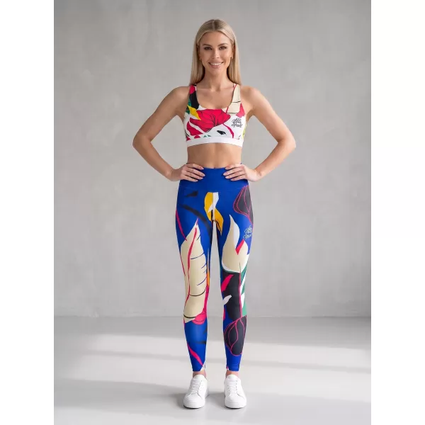  Dámské dlouhé funkční legíny premium ALTISPORT VOJ/ALW042LEG01 MODRÁ 
