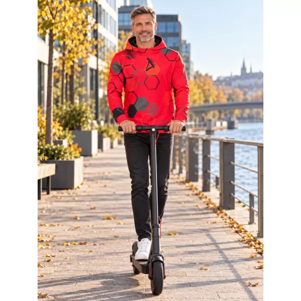  Pánská funkční mikina premium ALTISPORT VOJ/ALM037MI01 ČERVENÁ 