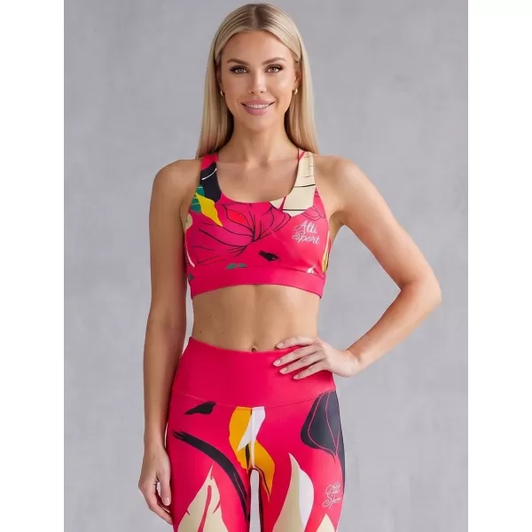  Dámská sportovní podprsenka premium ALTISPORT VOJ/ALW042POD01 RŮŽOVÁ 