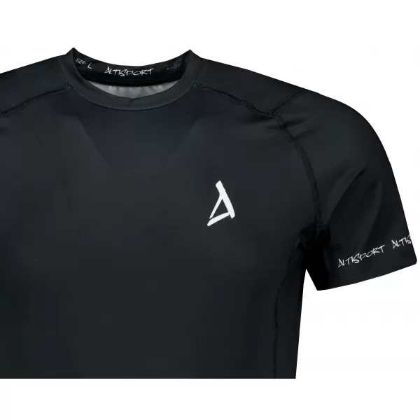  Pánské funkční kompresní tričko s krátkým rukávem premium ALTISPORT VOJ/ALM000TR04 ČERNÁ 