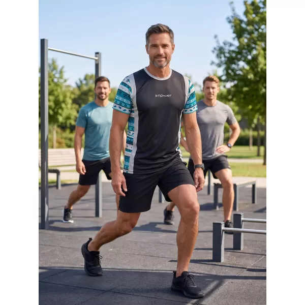  Pánské funkční tričko premium ALTISPORT VOJ/ALM043TR01 ČERNOMODRÁ 