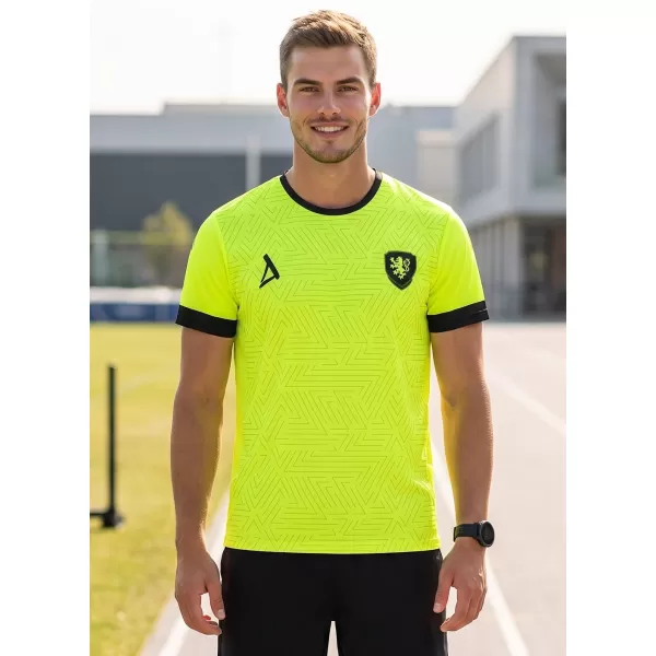  Pánské funkční tričko premium ALTISPORT VOJ/ALM040TR01 NEON YELLOW 