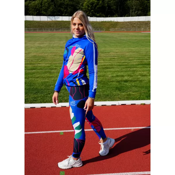 Dámské dlouhé funkční legíny premium ALTISPORT VOJ/ALW042LEG01 MODRÁ 