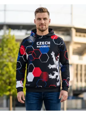 Pánská funkční mikina premium ALTISPORT VOJ/ALM036MI01 HEXA ČERNÁ