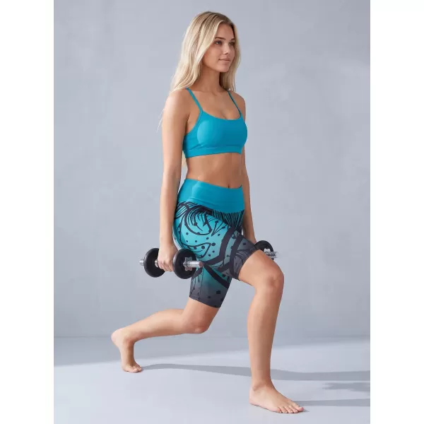  Dámské funkční legíny nad kolena premium ALTISPORT VOJ/ALW045LEG02 EMERALD/ČERNÁ 