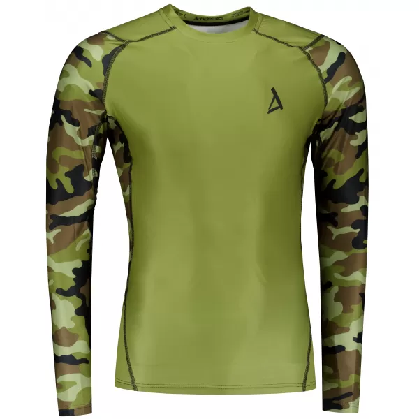  Pánské funkční kompresní tričko premium ALTISPORT VOJ/ALM038TR03 ZELENÁ/KHAKI 