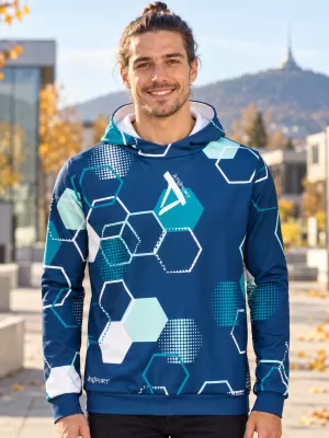 Pánská funkční mikina premium ALTISPORT VOJ/ALM037MI01 NÁMOŘNÍ MODRÁ