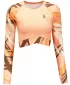 Dámský funkční crop top s dlouhým rukávem premium ALTISPORT VOJ/ALW039TR04 ORANŽOVÁ