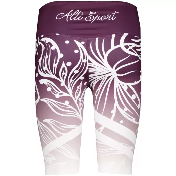  Dámské funkční legíny nad kolena premium ALTISPORT VOJ/ALW045LEG02 FIALOVÁ/BÍLÁ 