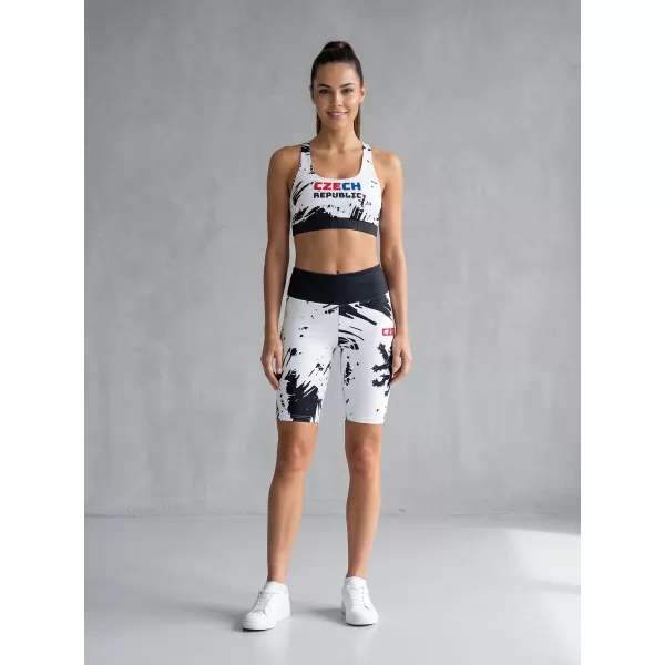  Dámské funkční legíny nad kolena premium ALTISPORT VOJ/ALW036LEG02 ABSTRAKCE 