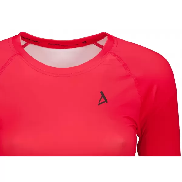  Dámský funkční crop top s dlouhým rukávem premium ALTISPORT VOJ/ALW000TR04 ČERVENÁ 