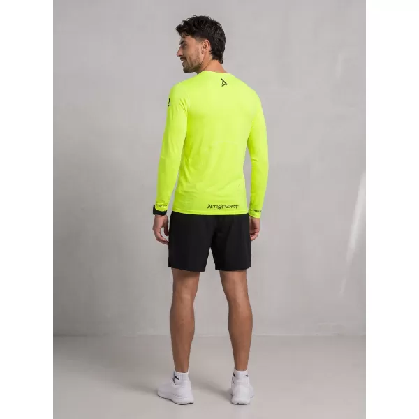  Pánské funkční kompresní tričko premium ALTISPORT VOJ/ALM000TR03 NEON YELLOW 
