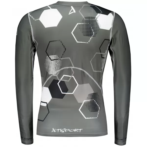  Pánské funkční kompresní tričko premium ALTISPORT VOJ/ALM037TR03 ŠEDÁ 