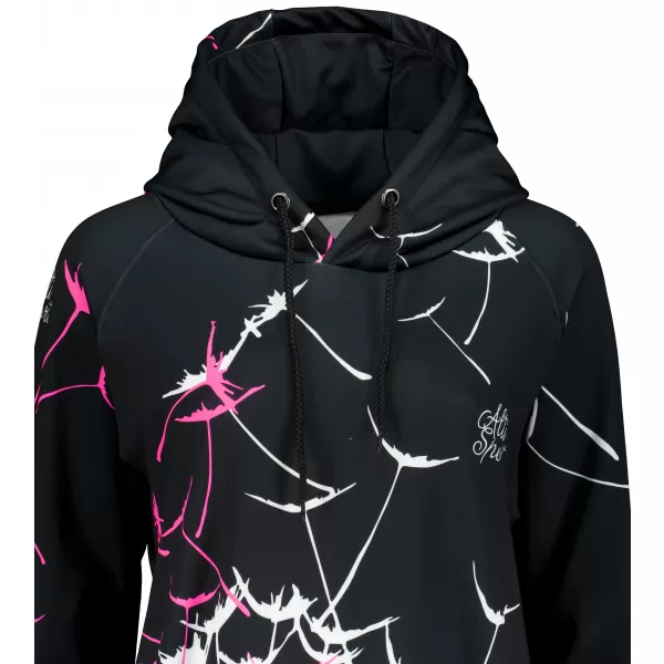  Dámská funkční mikina premium ALTISPORT VOJ/ALW035MI03 ČERNÁ/RŮŽOVÁ 