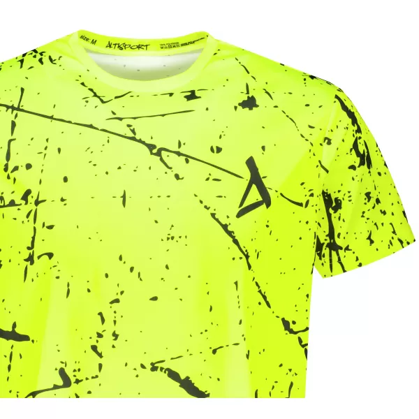  Pánské funkční tričko premium ALTISPORT VOJ/ALM034TR01 NEON-ŽLUTÁ 