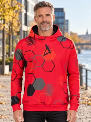 Pánská funkční mikina premium ALTISPORT VOJ/ALM037MI01 ČERVENÁ