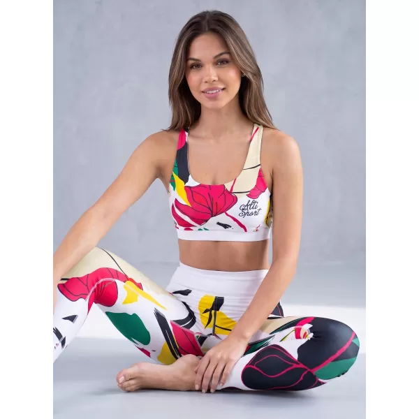  Dámská sportovní podprsenka premium ALTISPORT VOJ/ALW042POD01 BÍLÁ 