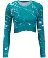 Dámský funkční crop top s dlouhým rukávem premium ALTISPORT VOJ/ALW034TR04 EMERALD