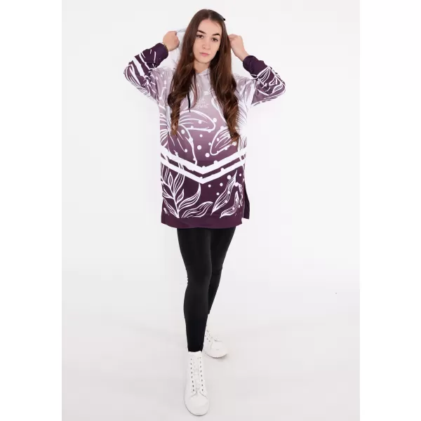  Dámská funkční mikina premium ALTISPORT VOJ/ALW045MI03 FIALOVÁ/BÍLÁ 