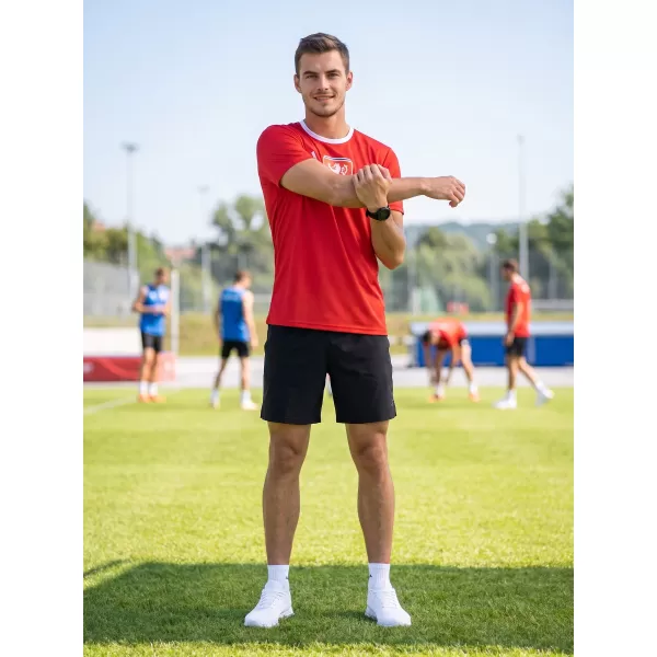  Pánské funkční tričko premium ALTISPORT VOJ/ALM040TR01 ČERVENÁ 