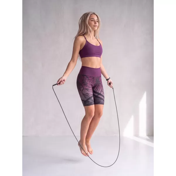  Dámské funkční legíny nad kolena premium ALTISPORT VOJ/ALW045LEG02 FIALOVÁ/ČERNÁ 