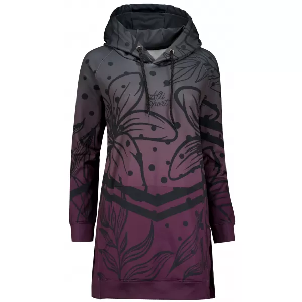  Dámská funkční mikina premium ALTISPORT VOJ/ALW045MI03 FIALOVÁ/ČERNÁ 