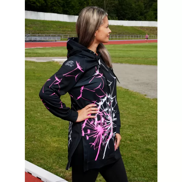  Dámská funkční mikina premium ALTISPORT VOJ/ALW035MI03 ČERNÁ/RŮŽOVÁ 