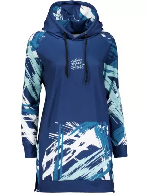 Dámská funkční prodloužená mikina premium ALTISPORT VOJ/ALW039MI03 navy