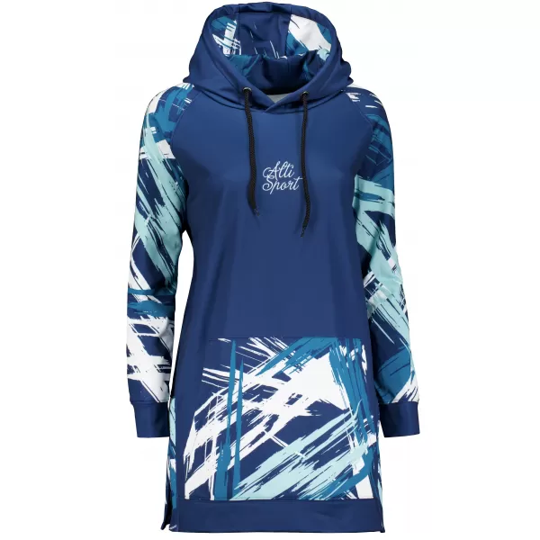 Dámská funkční prodloužená mikina premium ALTISPORT VOJ/ALW039MI03 navy 