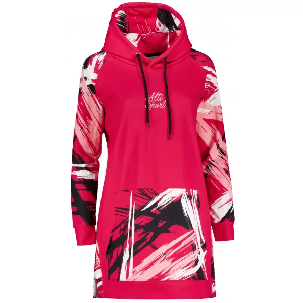  Dámská funkční prodloužená mikina premium ALTISPORT VOJ/ALW039MI03 VIVA MAGENTA 