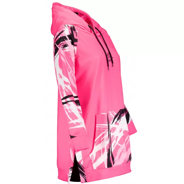  Dámská funkční prodloužená mikina premium ALTISPORT VOJ/ALW039MI03 FLUO PINK 