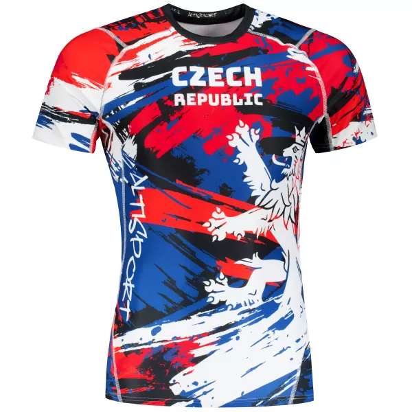  Pánské funkční kompresní triko s krátkým rukávem premium ALTISPORT VOJ/ALM036TR04 CZECH 