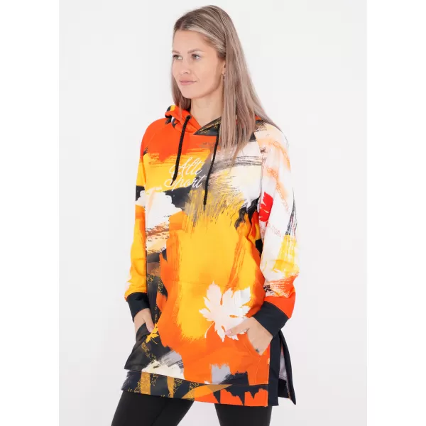  Dámská funkční prodloužená mikina premium ALTISPORT VOJ/ALW019MI03 ORANŽOVÁ 