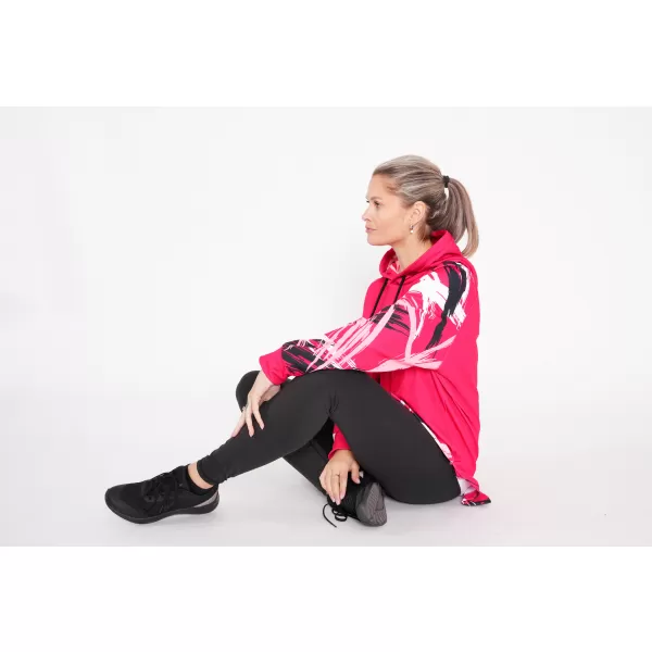  Dámská funkční prodloužená mikina premium ALTISPORT VOJ/ALW039MI03 VIVA MAGENTA 