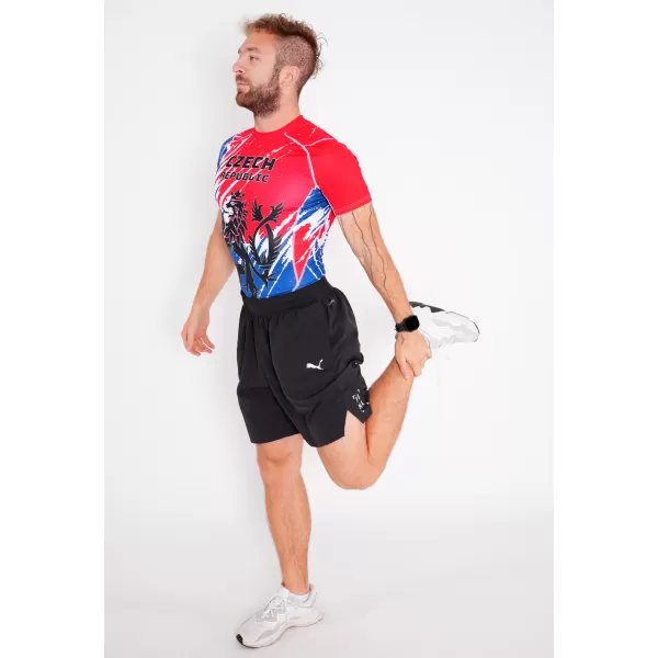  Pánské funkční kompresní triko s krátkým rukávem premium ALTISPORT VOJ/ALM036TR04 LEV 