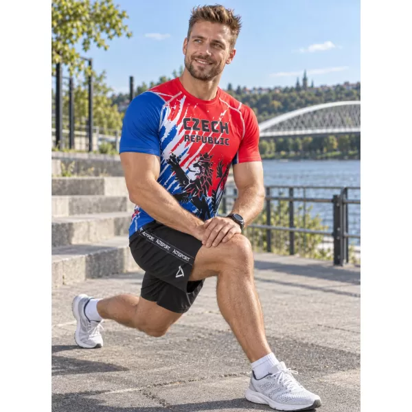  Pánské funkční kompresní triko s krátkým rukávem premium ALTISPORT VOJ/ALM036TR04 LEV 