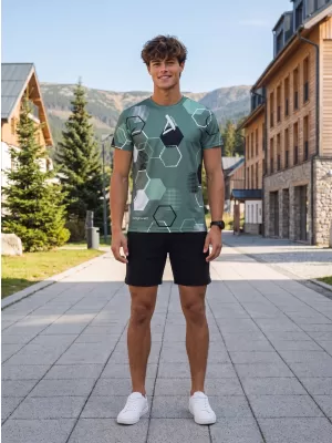 Pánské funkční tričko premium ALTISPORT VOJ/ALM037TR01 KHAKI/MILITARY