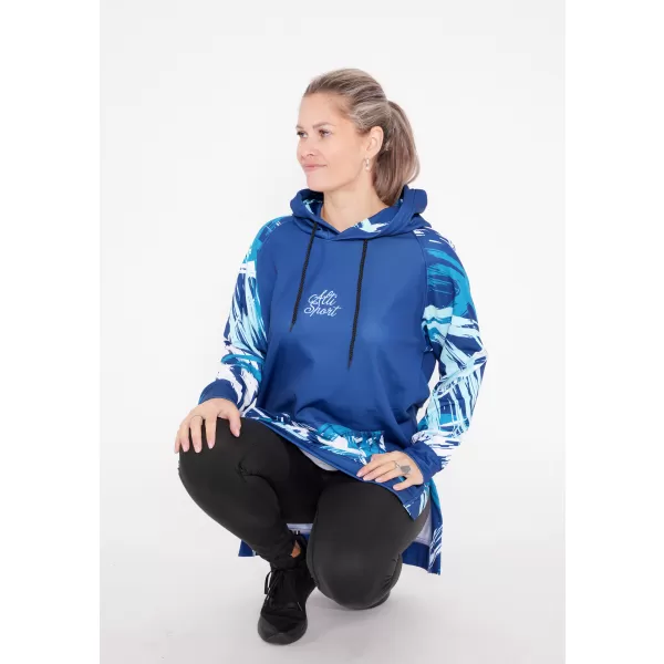  Dámská funkční prodloužená mikina premium ALTISPORT VOJ/ALW039MI03 navy 