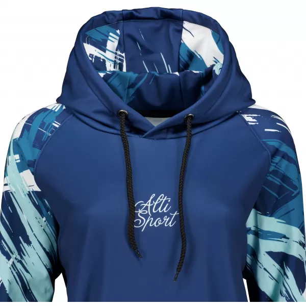  Dámská funkční prodloužená mikina premium ALTISPORT VOJ/ALW039MI03 navy 