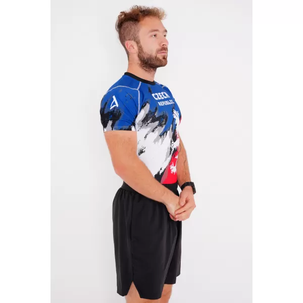  Pánské funkční kompresní triko s krátkým rukávem premium ALTISPORT VOJ/ALM036TR04 ŠMOUHY 