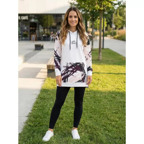  Dámská funkční prodloužená mikina premium ALTISPORT VOJ/ALW039MI03 BÍLÁ 