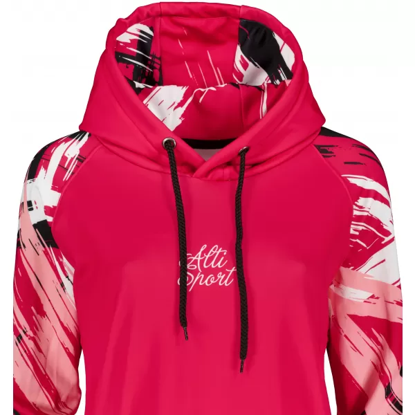  Dámská funkční prodloužená mikina premium ALTISPORT VOJ/ALW039MI03 VIVA MAGENTA 