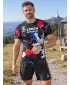 Pánské funkční kompresní triko s krátkým rukávem premium ALTISPORT VOJ/ALM036TR04 HEXA ČERNÁ